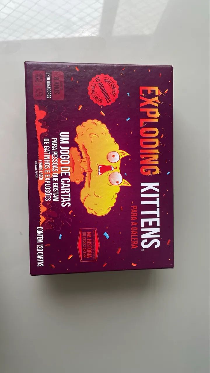 Exploding Kittens Para Galera - Jogo de Cartas Novo