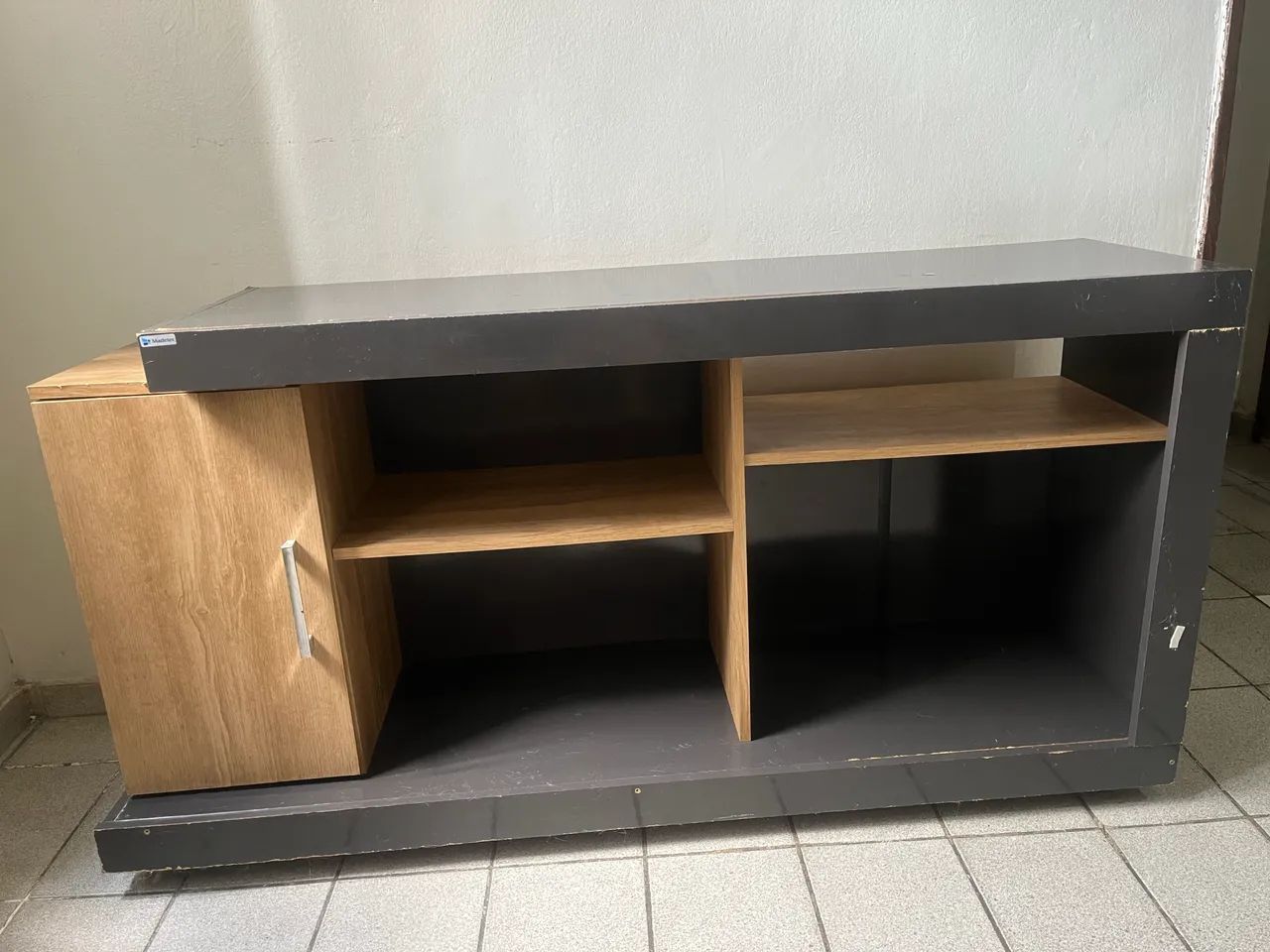 ? Rack para TV com amplo espaço para aparelhos, objetos e decoração!  - Foto 4