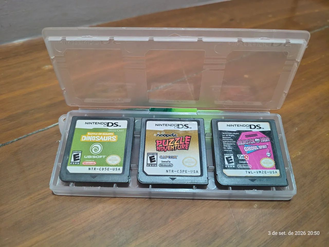 Nintendo DS 3 jogos 