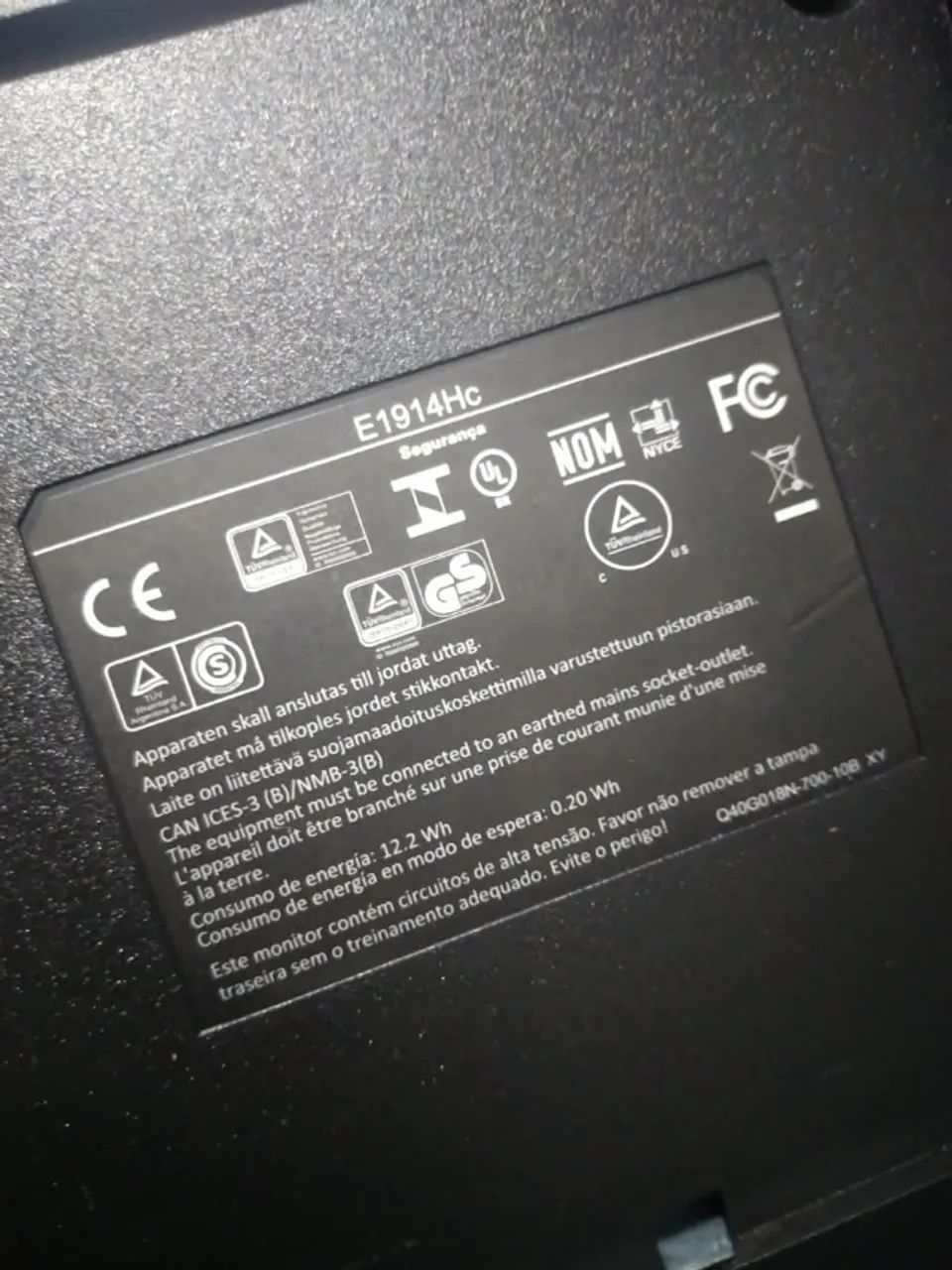 Monitor Dell modelo E1914Hc 19 polegadas - Foto 4