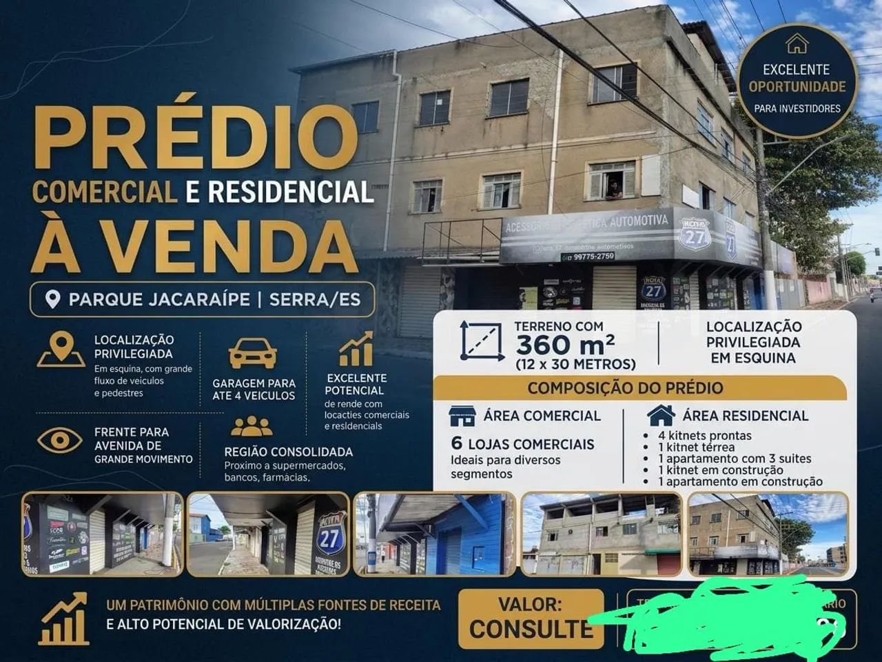 prédio comercial no centro de Jacaraípe 
