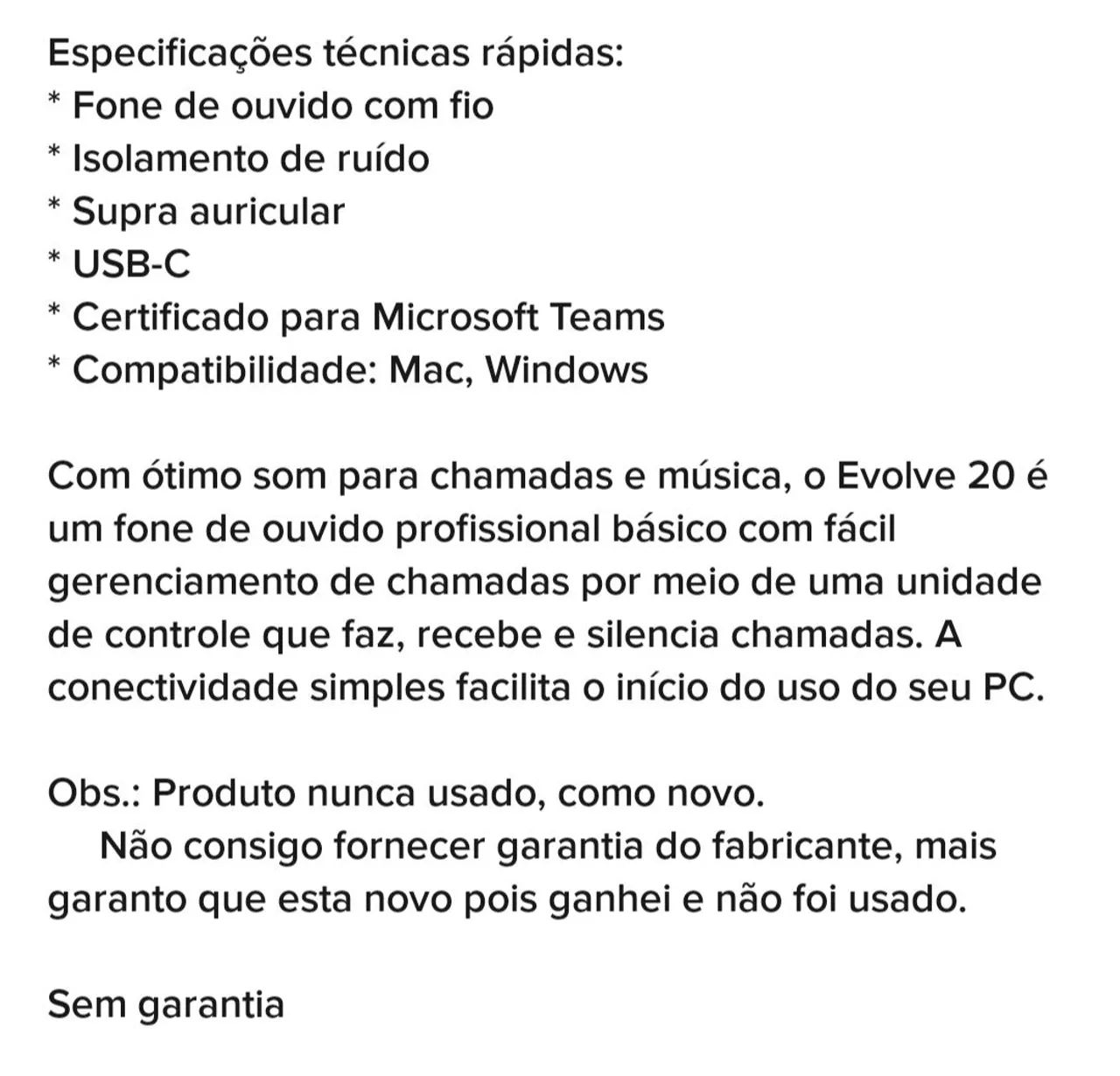 Jabra Evolve 20, Usb C, Stereo Ms 4999-823-189 - Foto 3