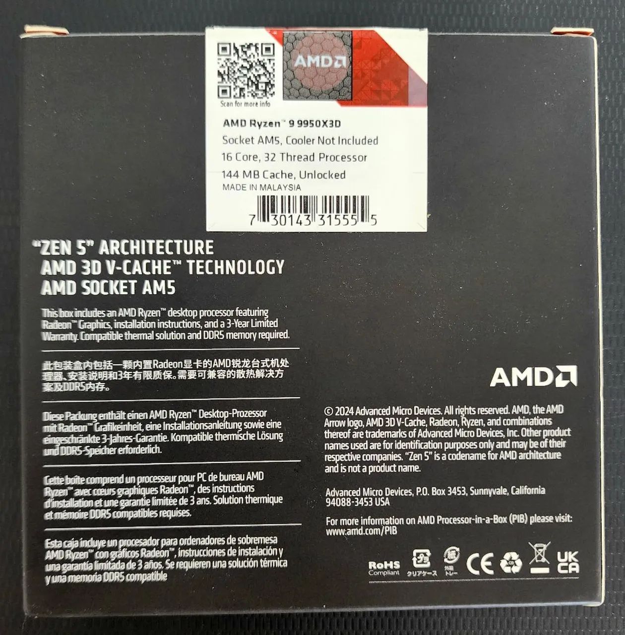 Processador Ryzen 9 9950x3D - Foto 2