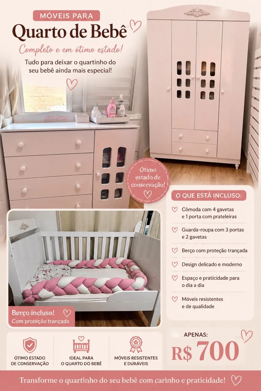 Móveis quarto bebê  - Foto 2