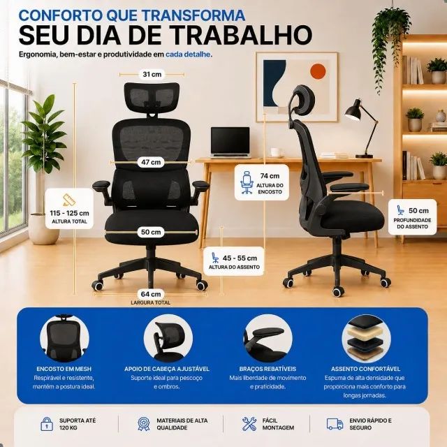 Cadeira Ergonômica - Foto 5