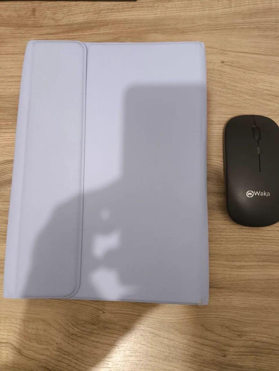 Tablet Samsung A9+ com capinha lilas, teclado e mouse - Foto 4