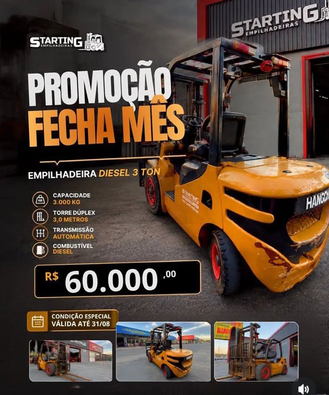 Empilhadeira semi nova 