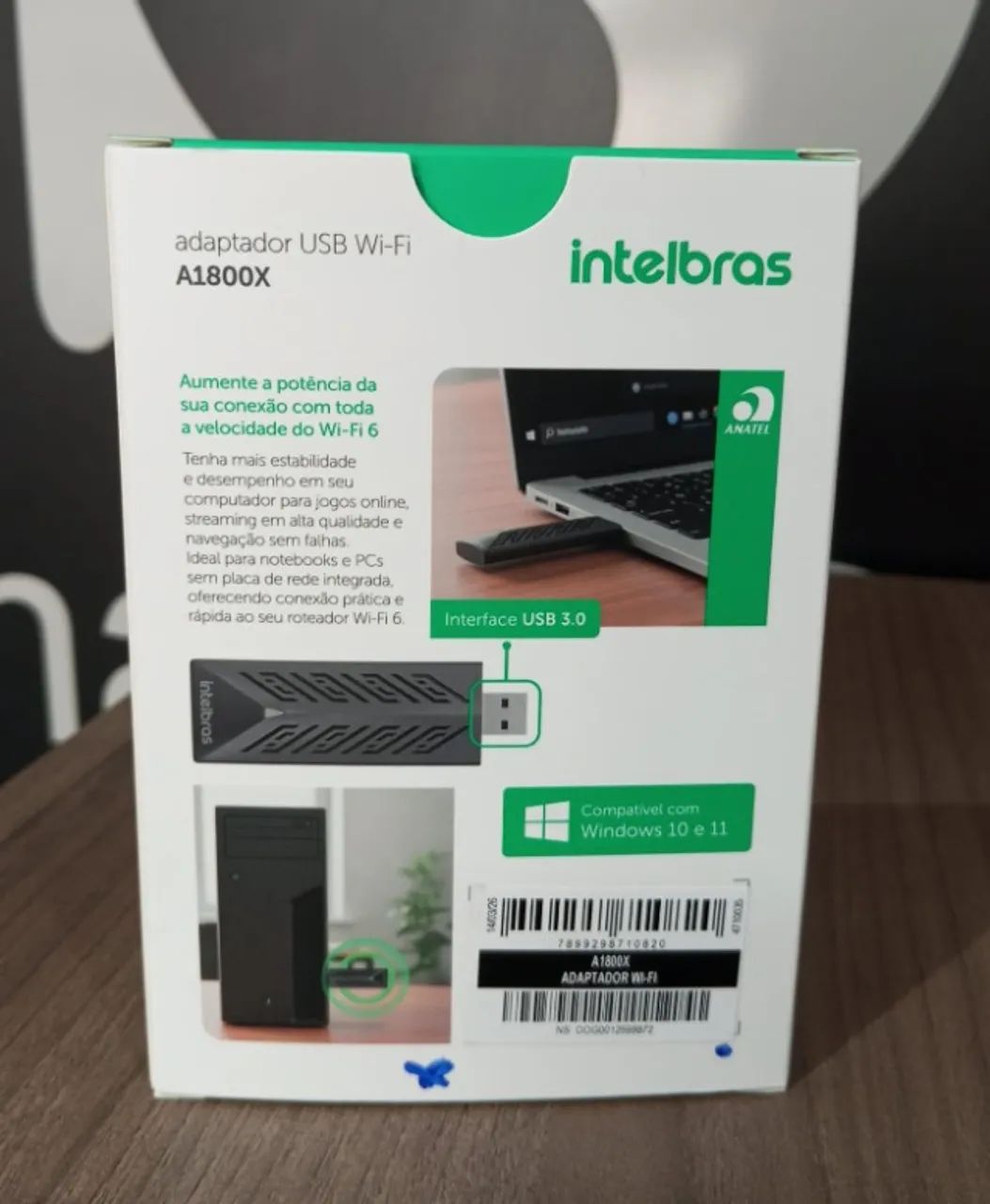 Adaptador USB Wi-Fi Dual band Intelbras A1800X - Foto 2