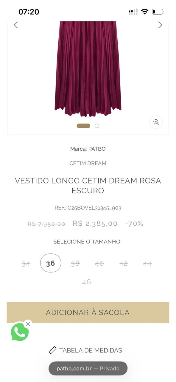 Vestido Patbo Rosa - Foto 2