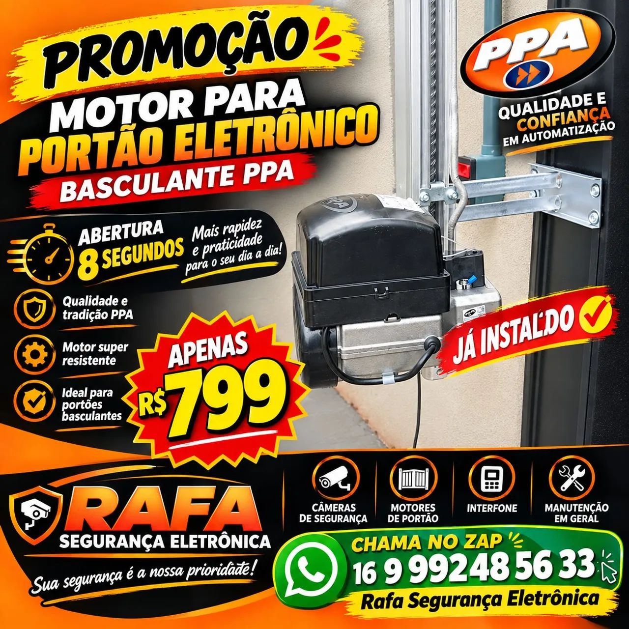 PROMOÇÃO MOTOR BASCULANTE  - Foto 2
