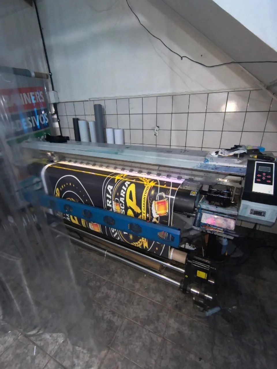 impressora digital eco solvente com 1,80 de largura cabeça xp600