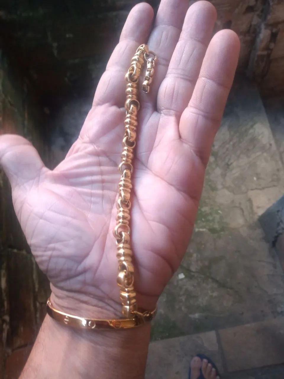 Duas pulseiras banhadas  - Foto 4