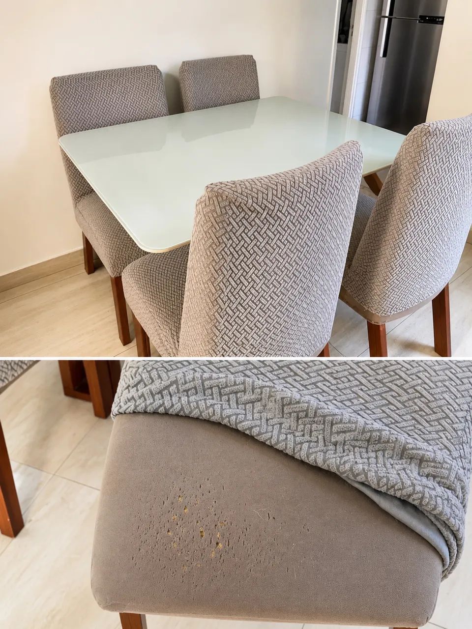 Jogo de mesa com 4 cadeiras 