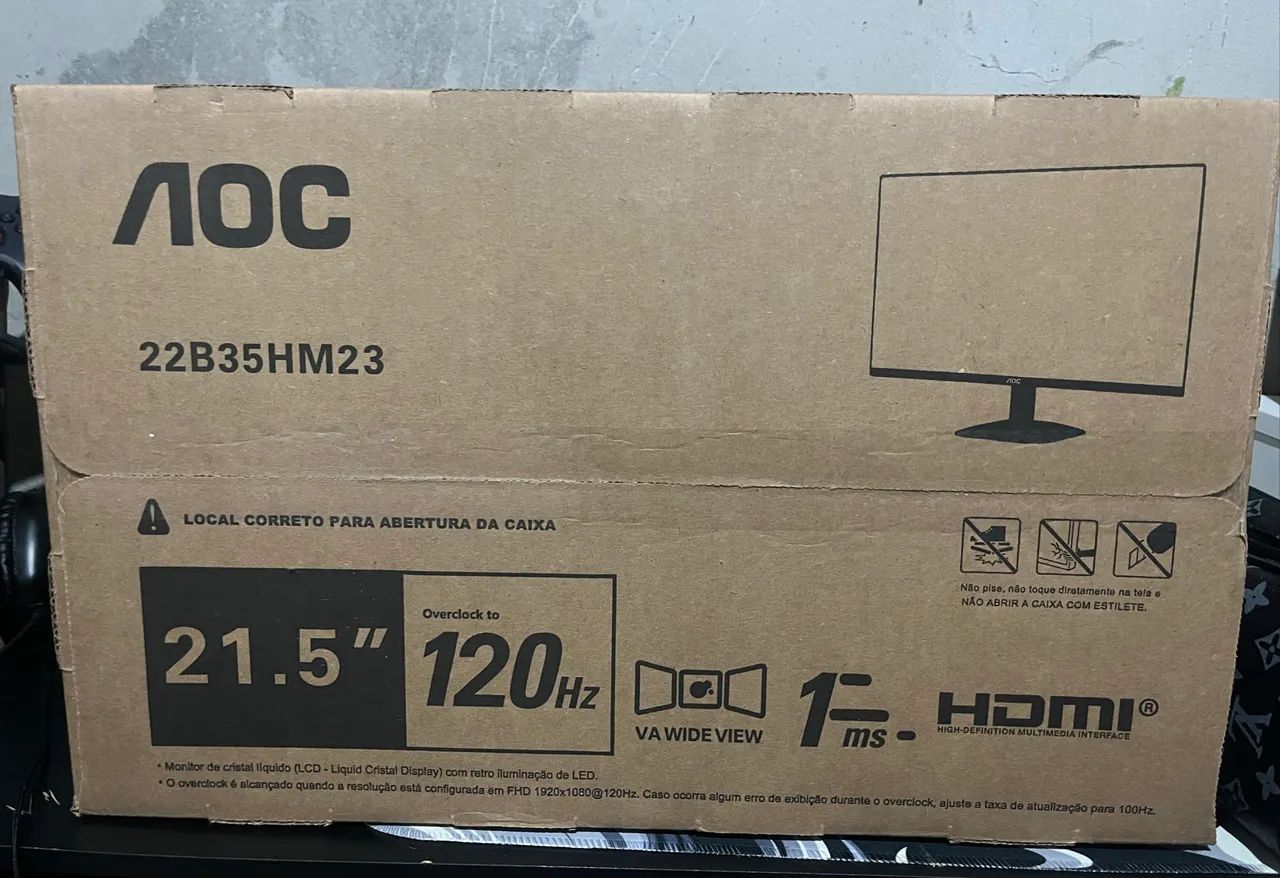 Monitor aoc 120hz 1ms 