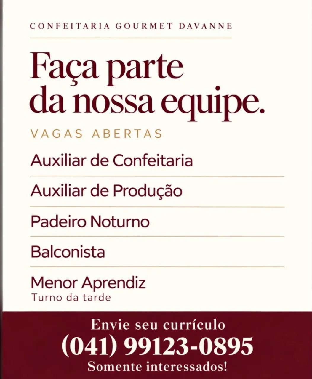 Vagas em aberto 