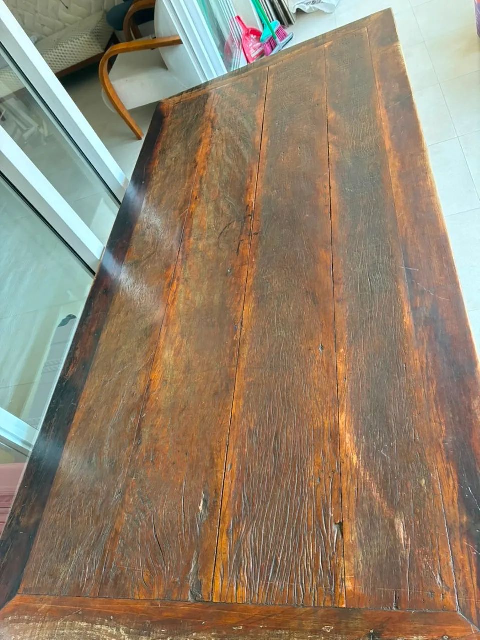 Mesa de Jantar em Madeira Maciça + 6 Cadeiras (podem ser vendidos separadamente) - Foto 5