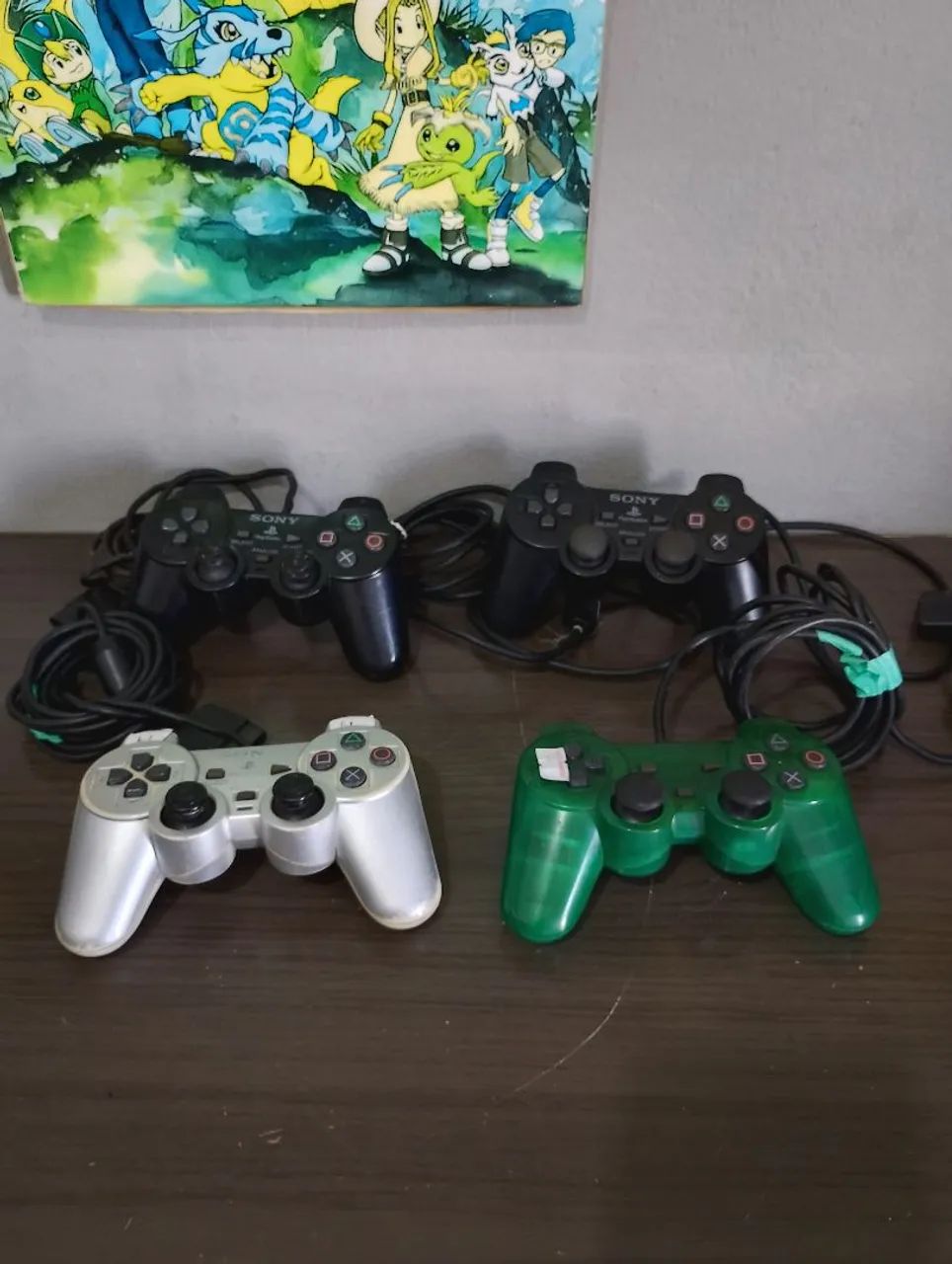 Controle PS2 original com defeito 