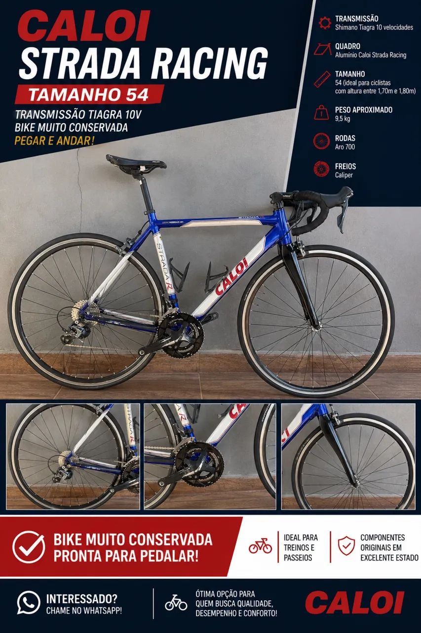 Caloi strada racing - speed