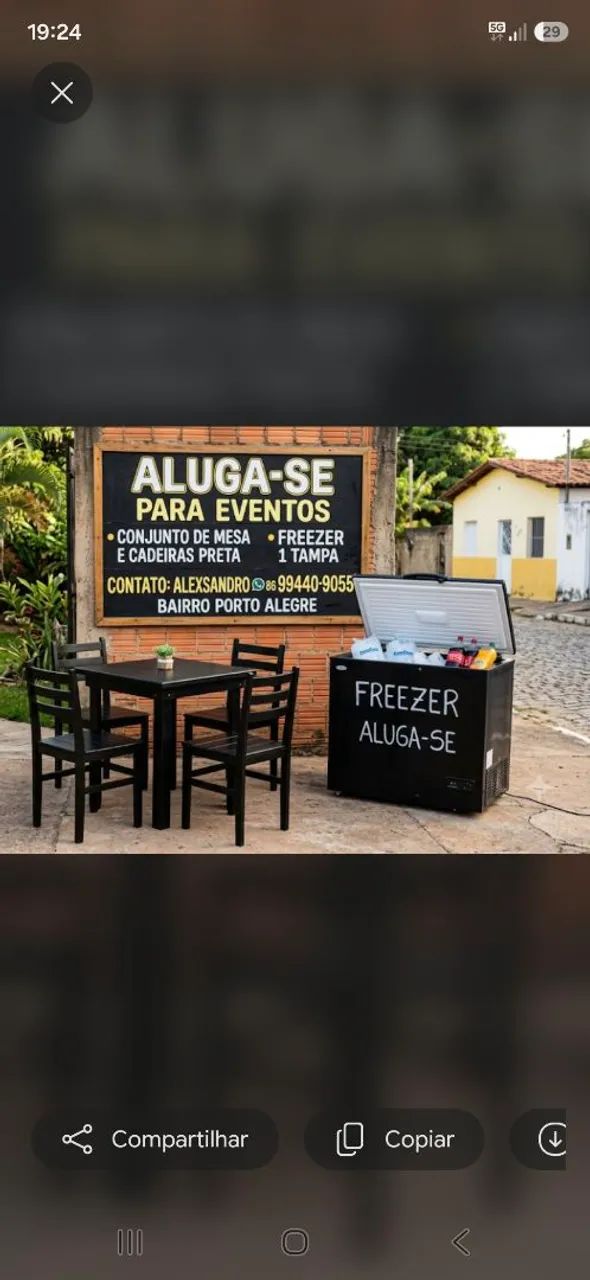 Aluga-se para eventos 