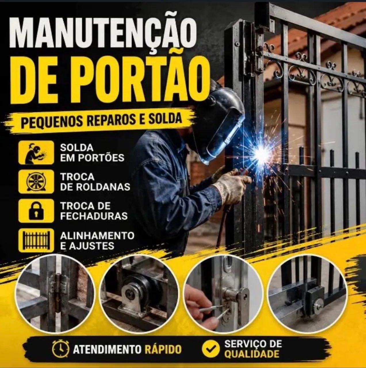 Manutenção e reparos em solda 