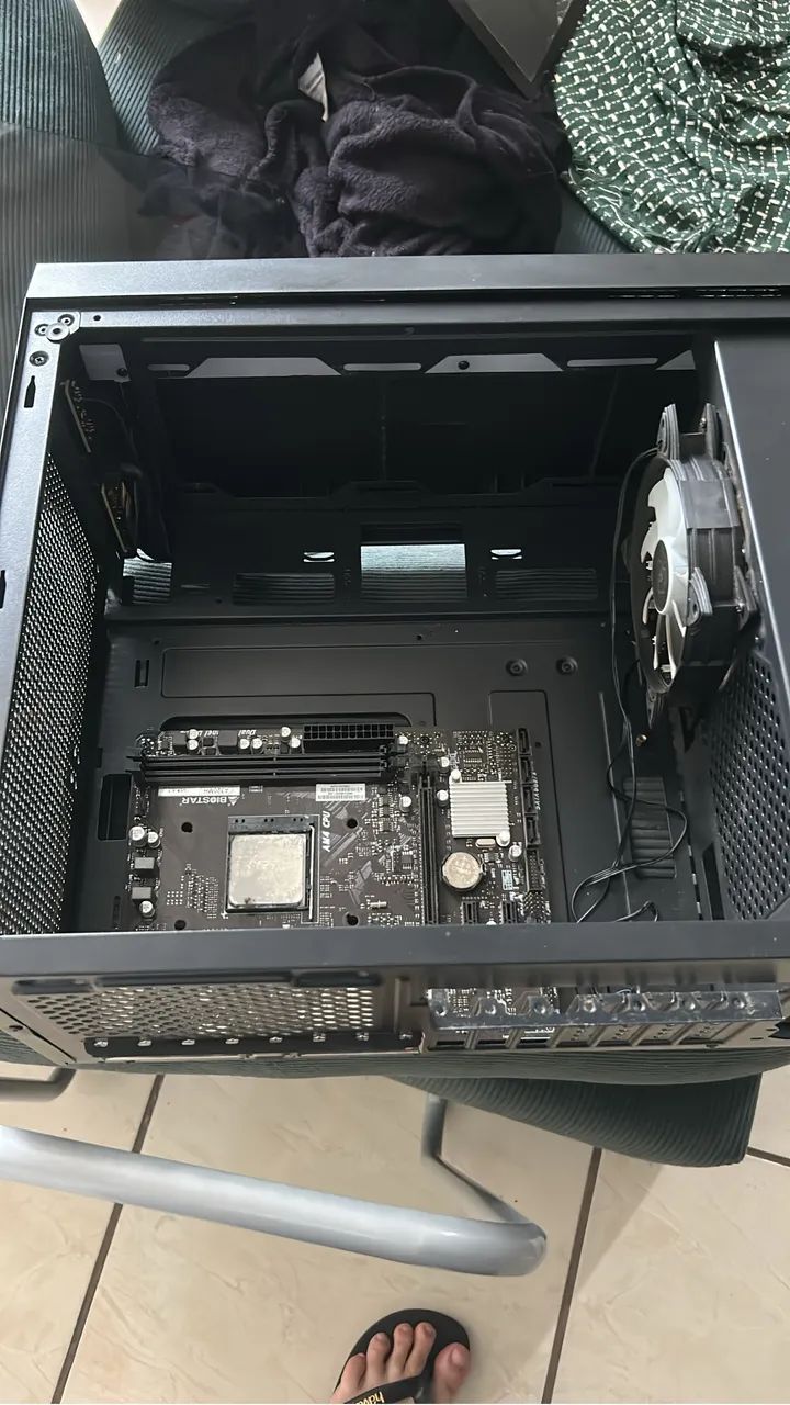 Kit upgrade ryzen 5 5500 com placa mãe A320MH