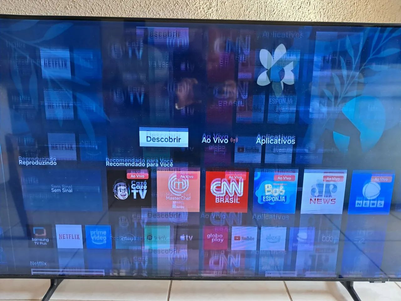 Smart tv Samsung 55 polegadas com defeito