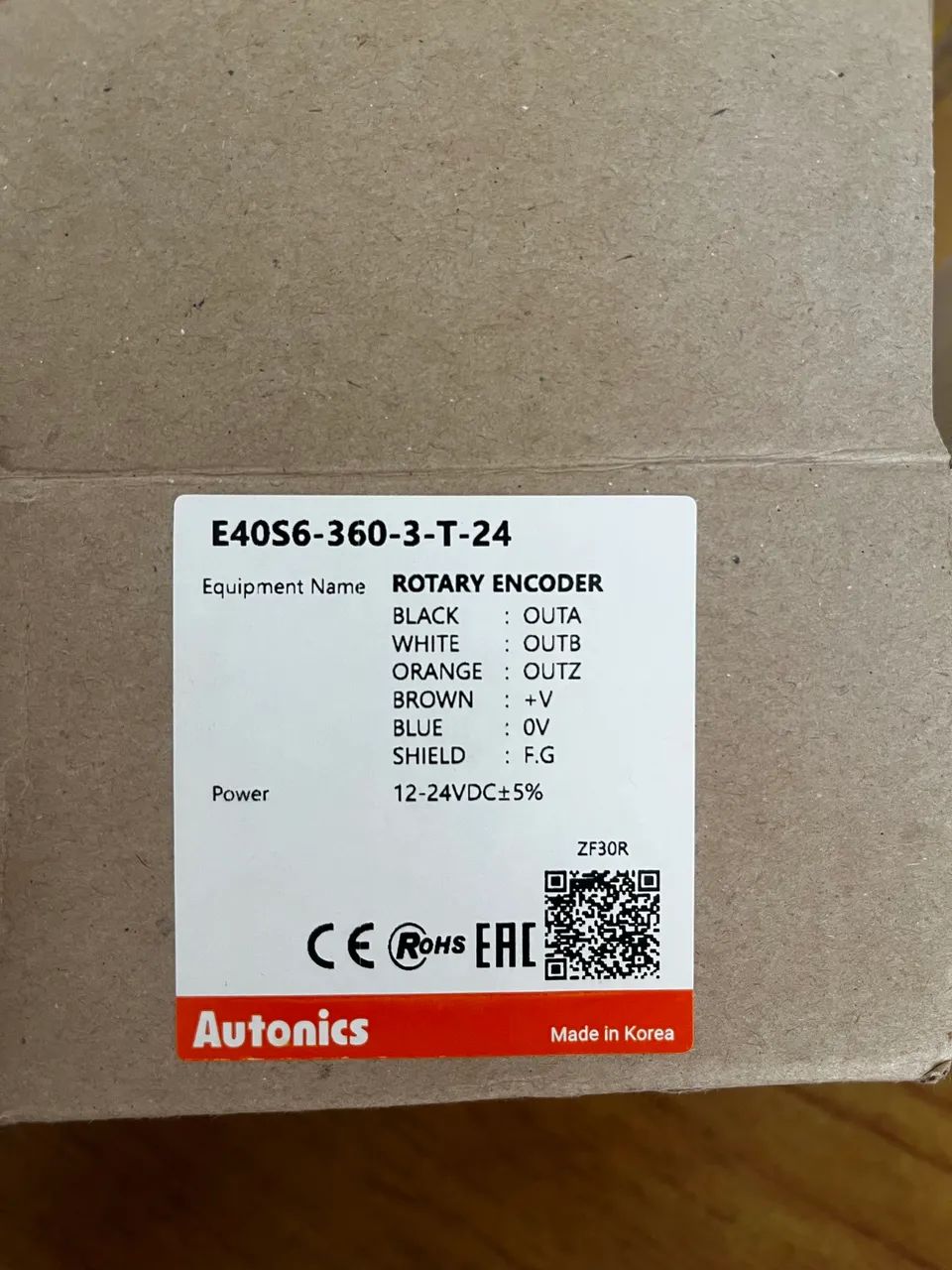 encoder incremental 24v e40s6 360 3 t 24 autonics - Foto 3