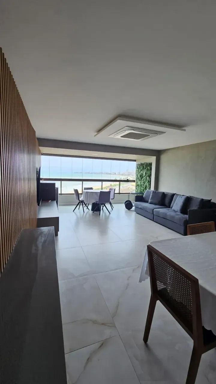 Alugo Apto com 141 m² a beira mar com 3 suítes Mobiliado no Evolution - Foto 3