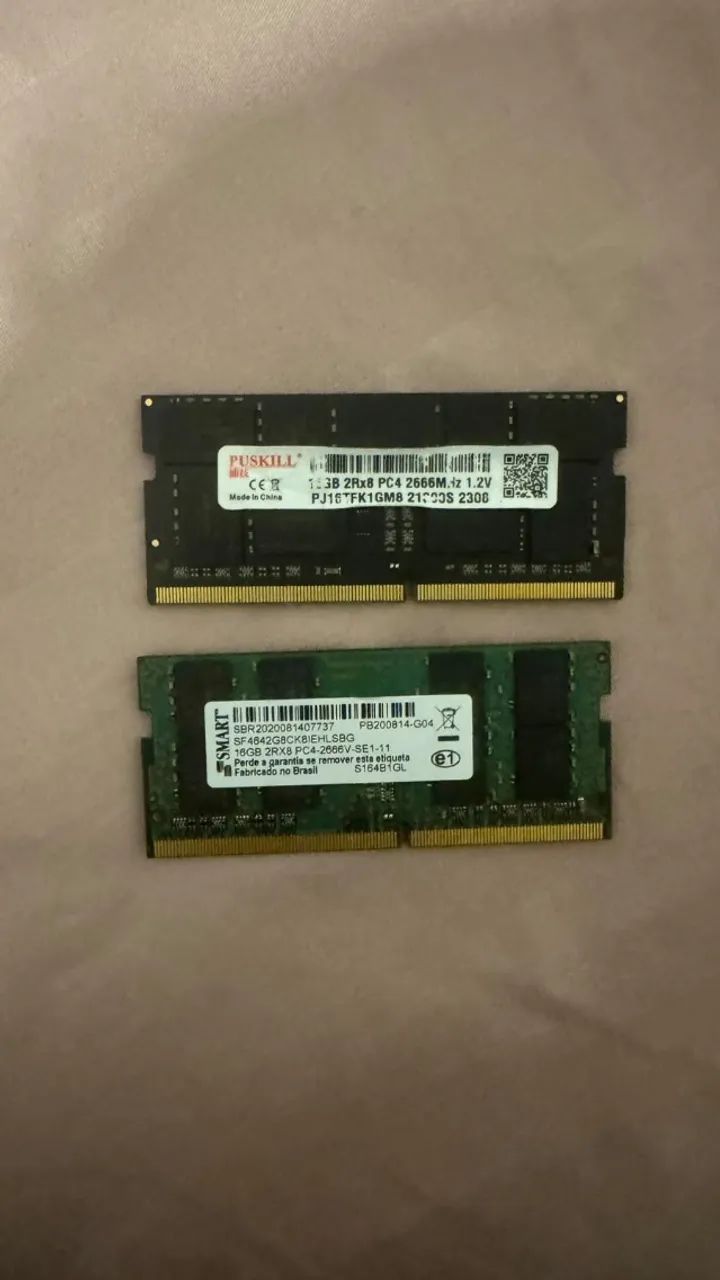 Memoria RAM 32GB - (2x16) 2666Mhz - Notebook