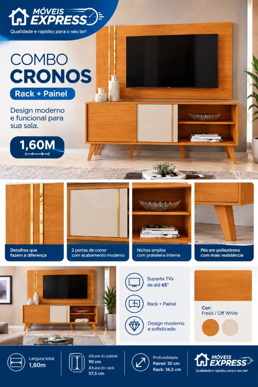 COMBO MADETEC CRONOS 1,60M