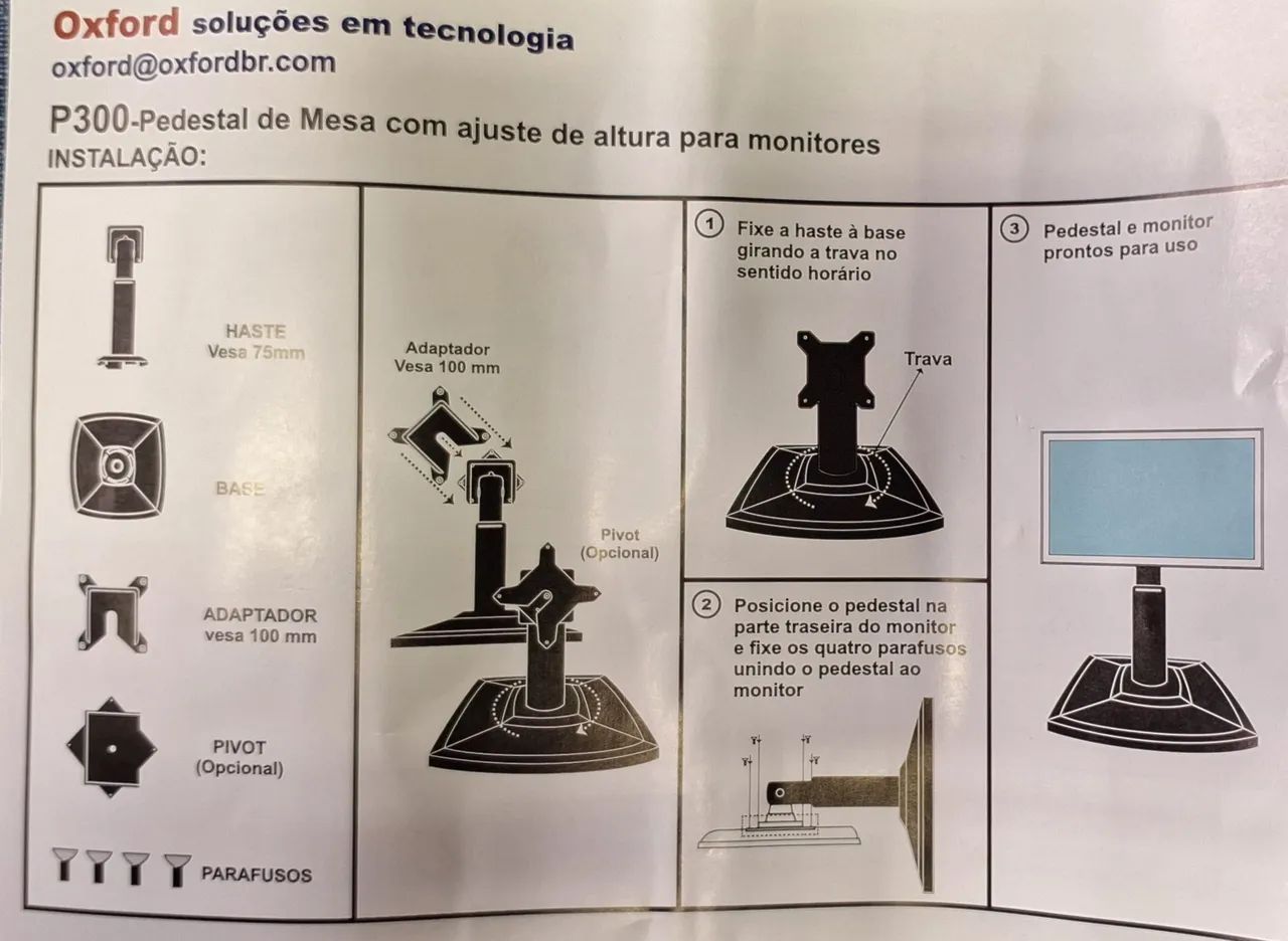 Pedestal de Mesa para monitores - Foto 2