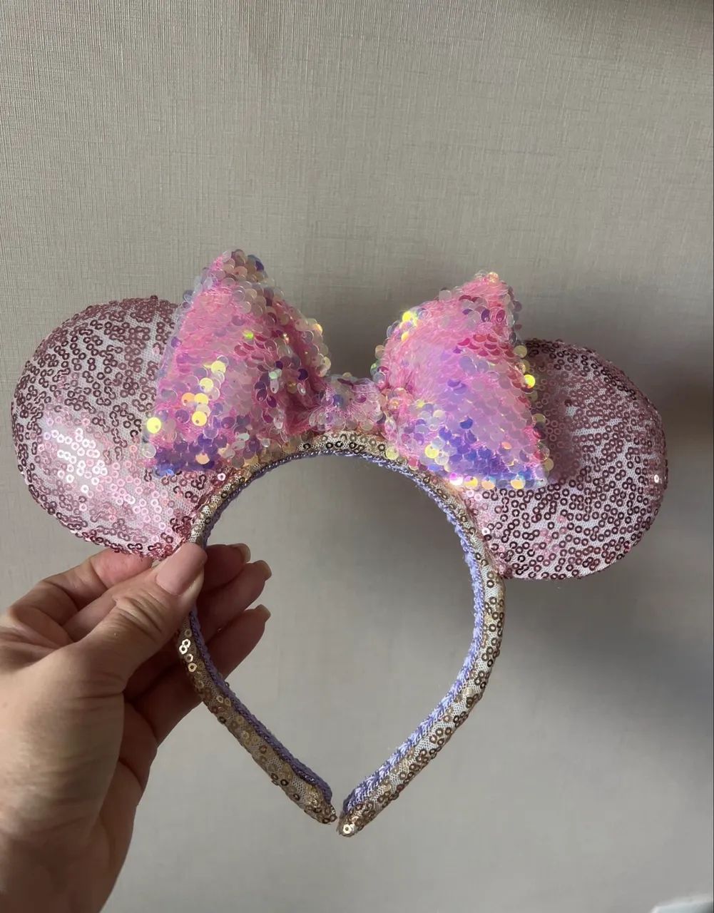 Tiara lantejoula minnie rosa - Foto 2