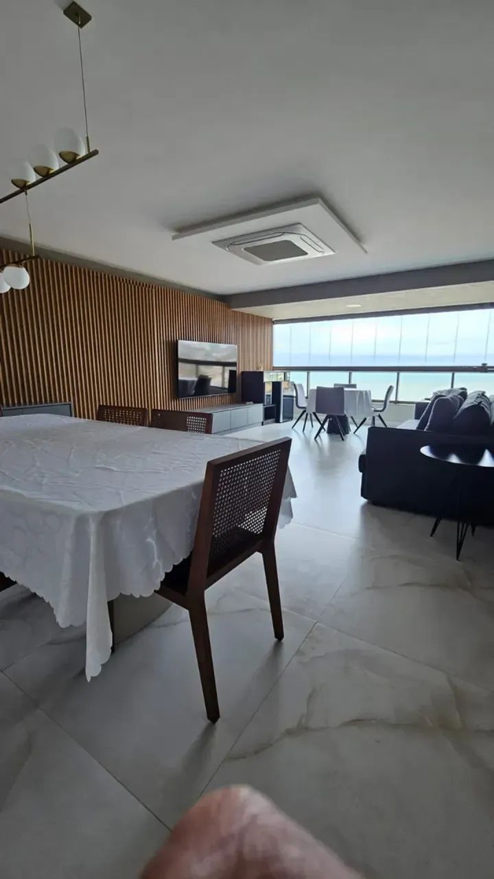 Alugo Apto com 141 m² a beira mar com 3 suítes Mobiliado no Evolution - Foto 5