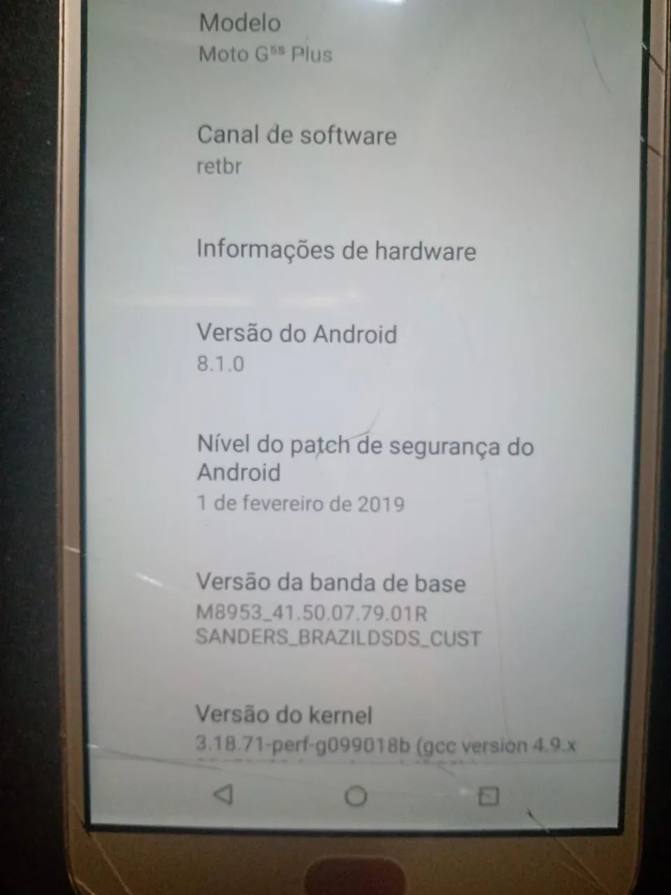 Moto G5s plus ouro rosê - funcionando (tela trincada) - Foto 3