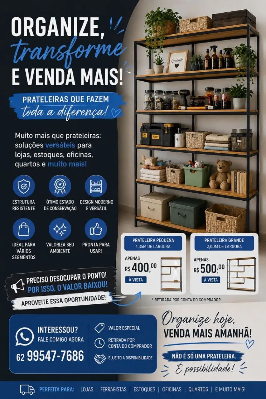 PRATELEIRAS RÚSTICAS