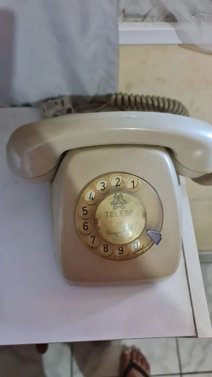 Telefone de Discagem antigo (1978) Telesp