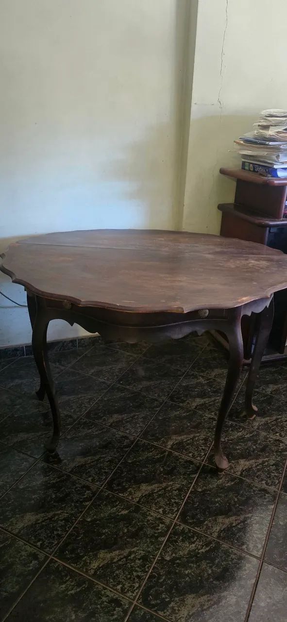 Mesa de Jantar Antiga que dobra