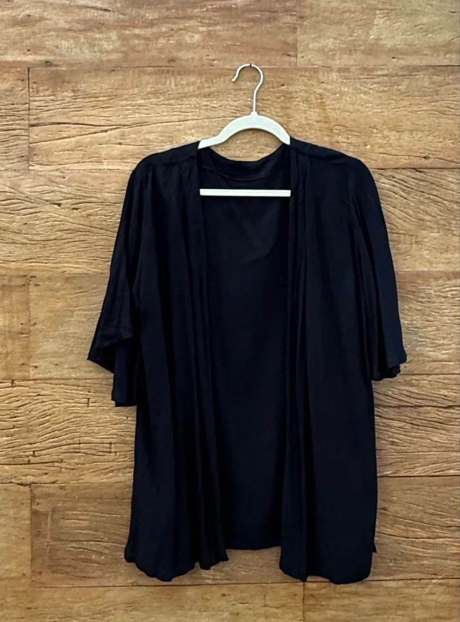 kimono feminino preto