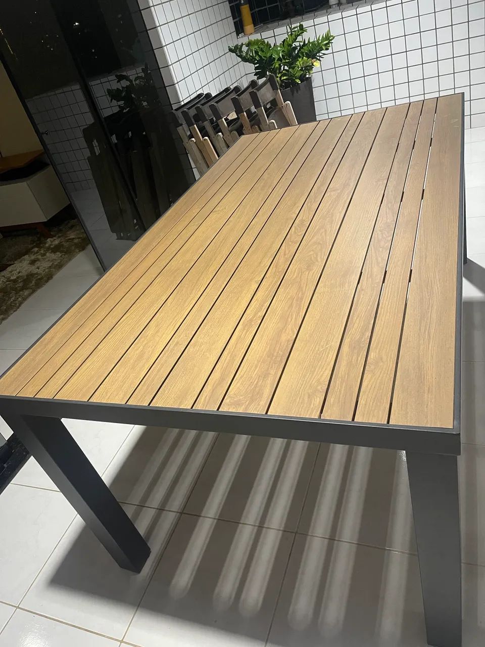 Mesa de alumínio 2m x 1m - Foto 2