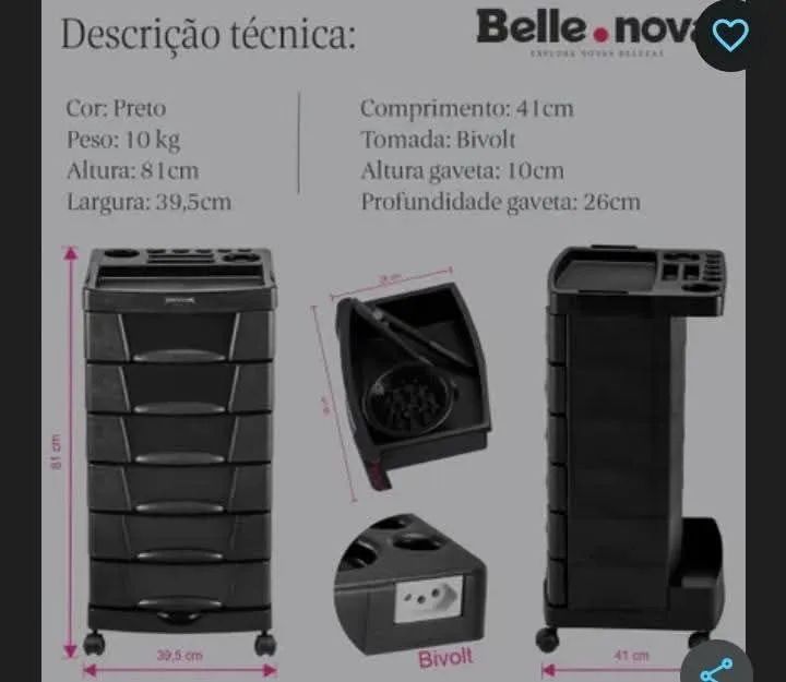 Carrinho auxiliar para salão  - Foto 4