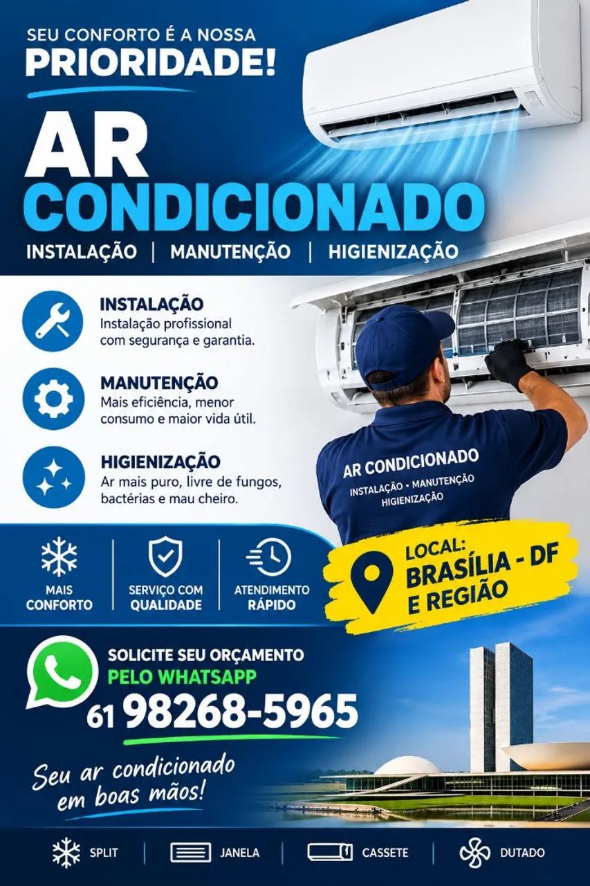Instalação ar condicionado 
