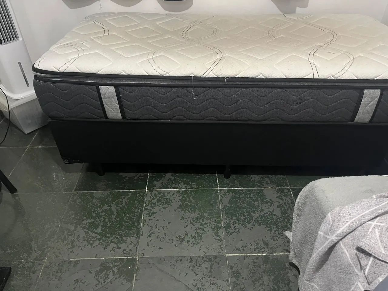 Cama Solteiro - base corino + colchão probel - Foto 2