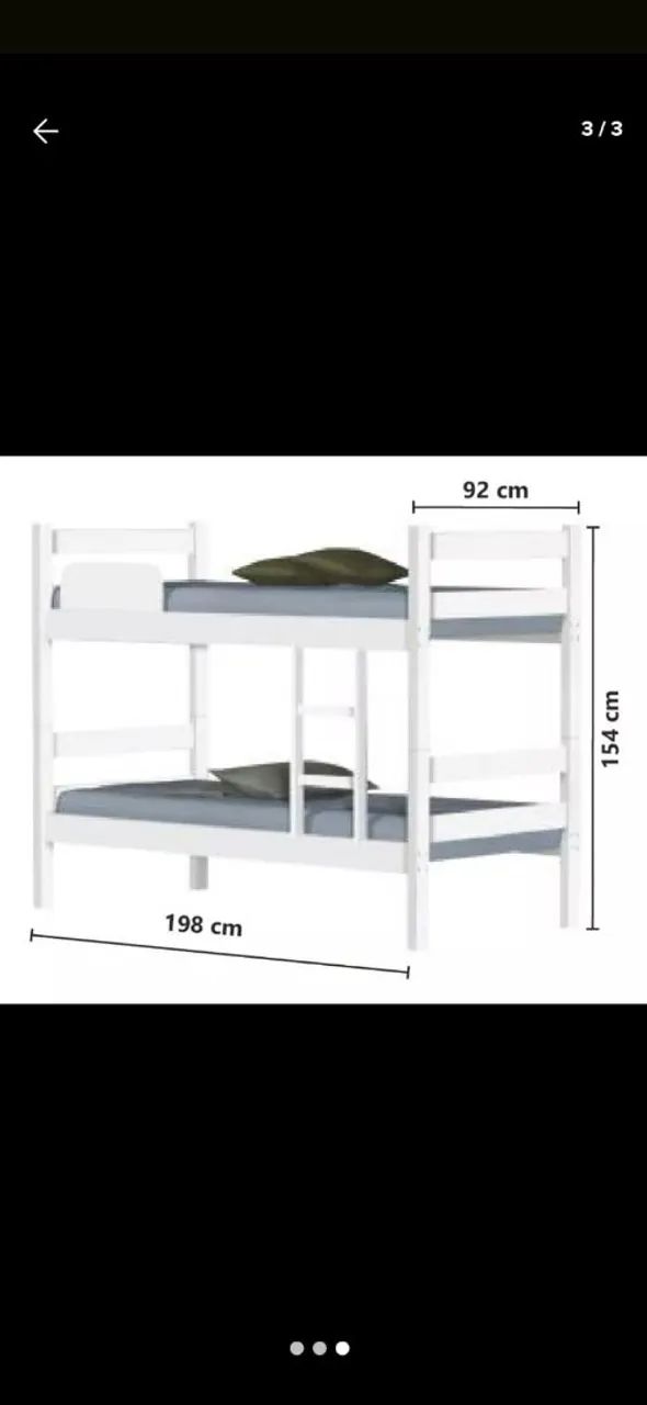 Beliche em MDF sem colchão