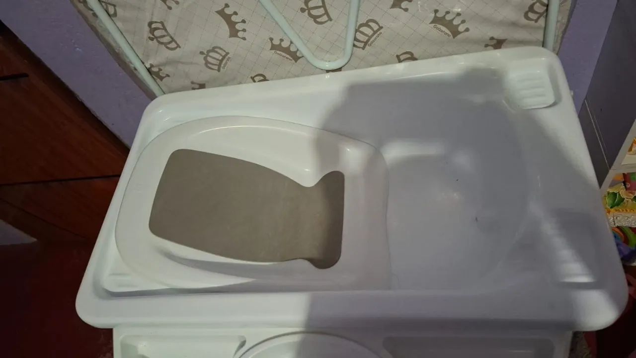 Banheira com trocador 