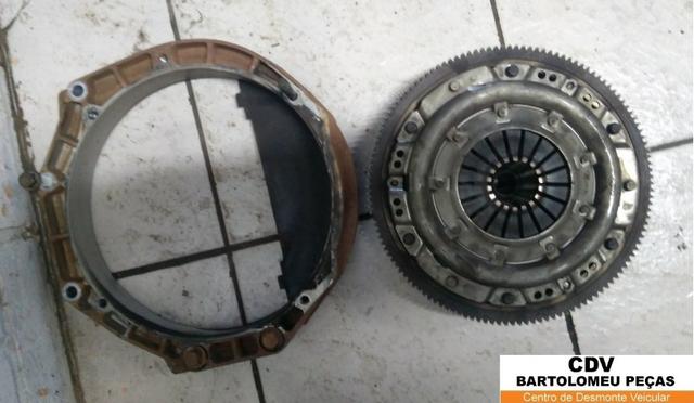 Flange Motor Kombi Fox 1.4 E Embreagem Completa Com Volante