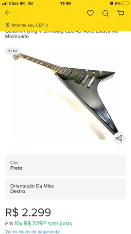 strinberg flying v clg 45