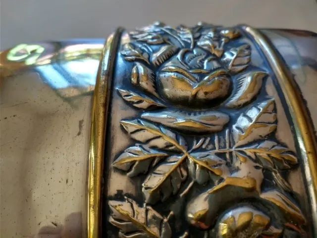 Cachepô antigo, década 30/40, espessurado a prata - Foto 5