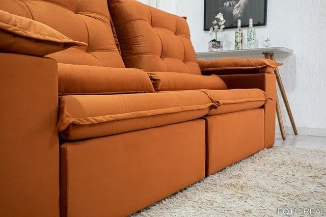 SOFÁ RETRÁTIL RECLINÁVEL SUPER CONFORTÁVEL CONFIRA DESCRIÇÃO!!! RF43 - Foto 2