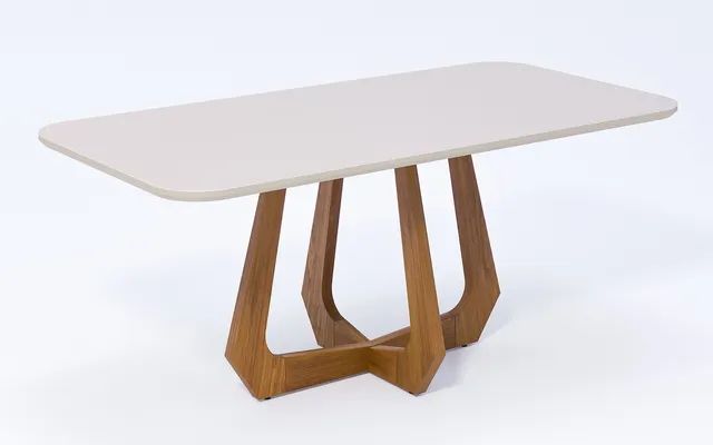 Mesa de Jantar Brimeli 1,80x80 Base em Madeira Acabamento em Laca p8
