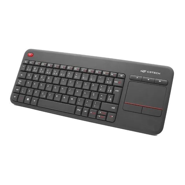 Teclado Sem Fio USB C3Tech K-WT200BK com Touchpad - WZetta - Foto 3